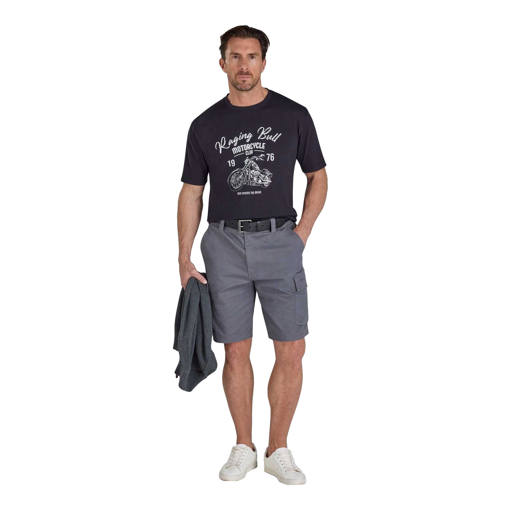 Frost Grey - Lifestyle - Raging Bull Mens Classic Cargo Shorts