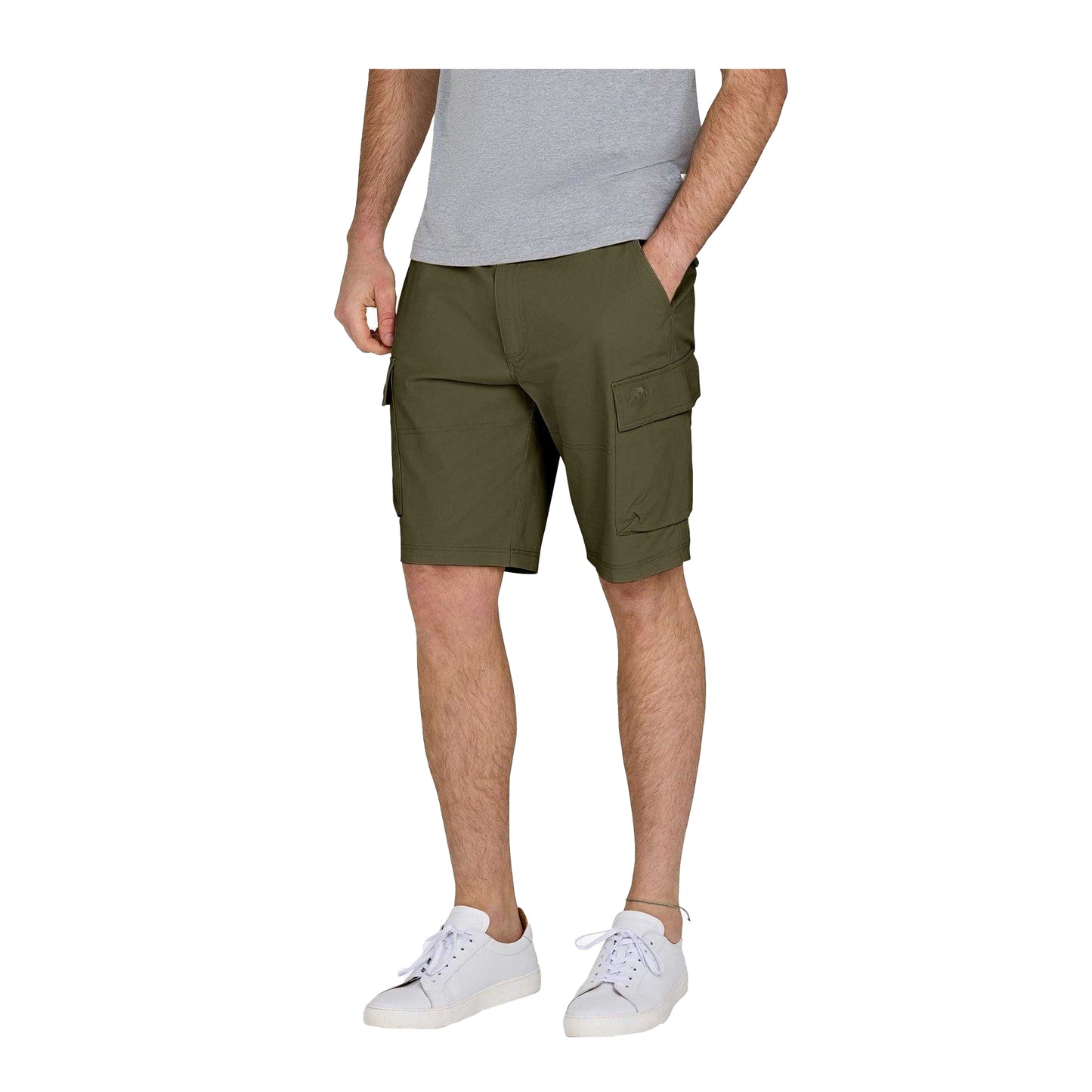 Olive - Front - Raging Bull Mens Classic Cargo Shorts