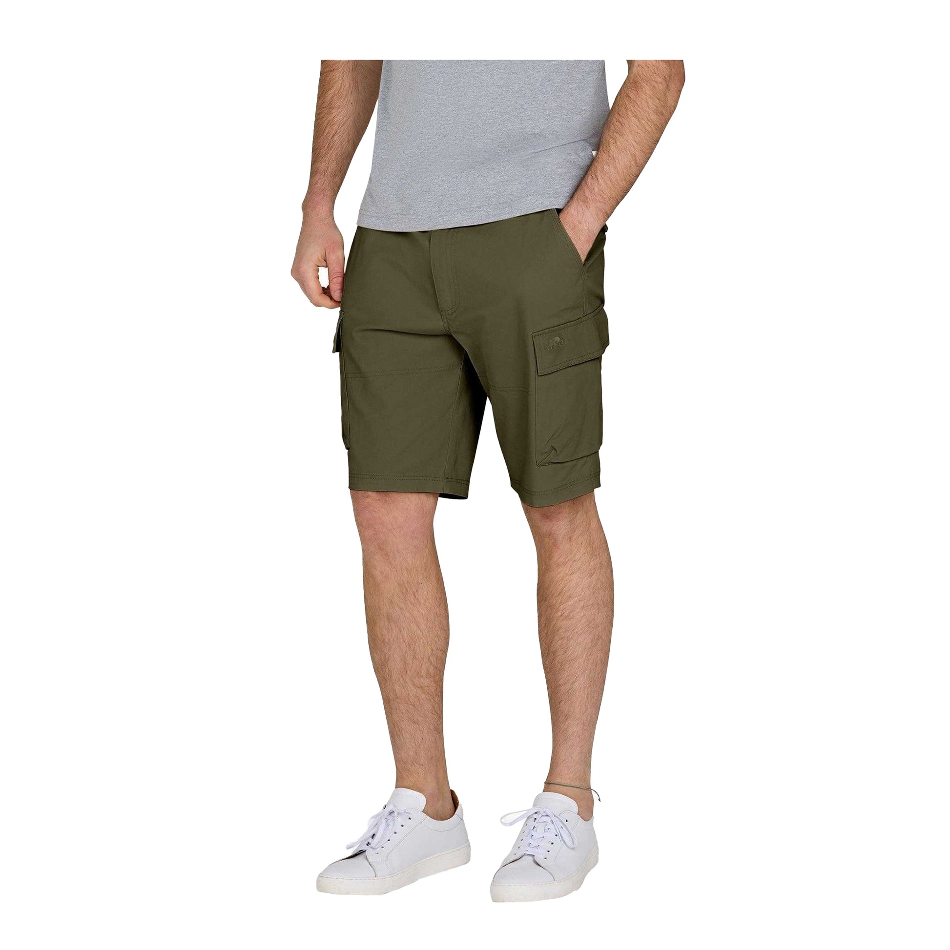 Olive - Front - Raging Bull Mens Classic Cargo Shorts