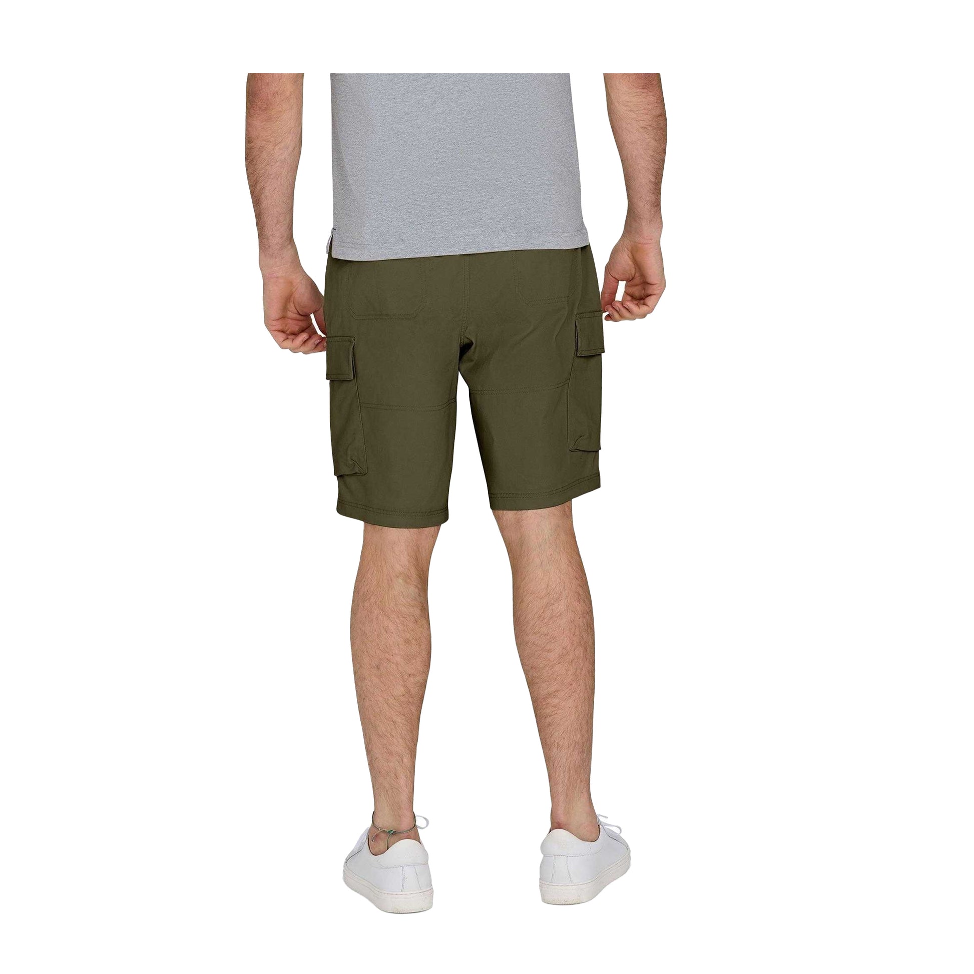 Olive - Back - Raging Bull Mens Classic Cargo Shorts