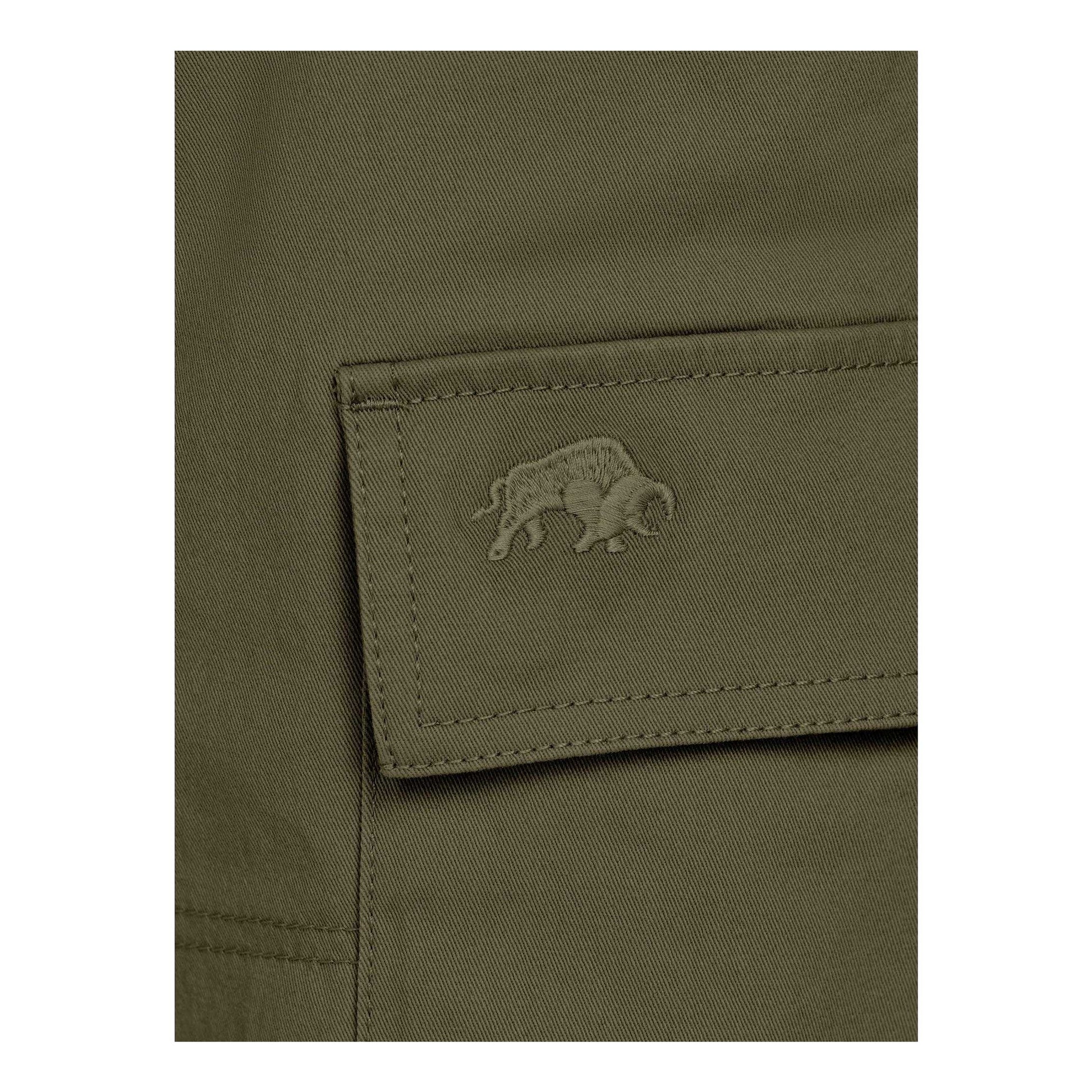 Olive - Side - Raging Bull Mens Classic Cargo Shorts