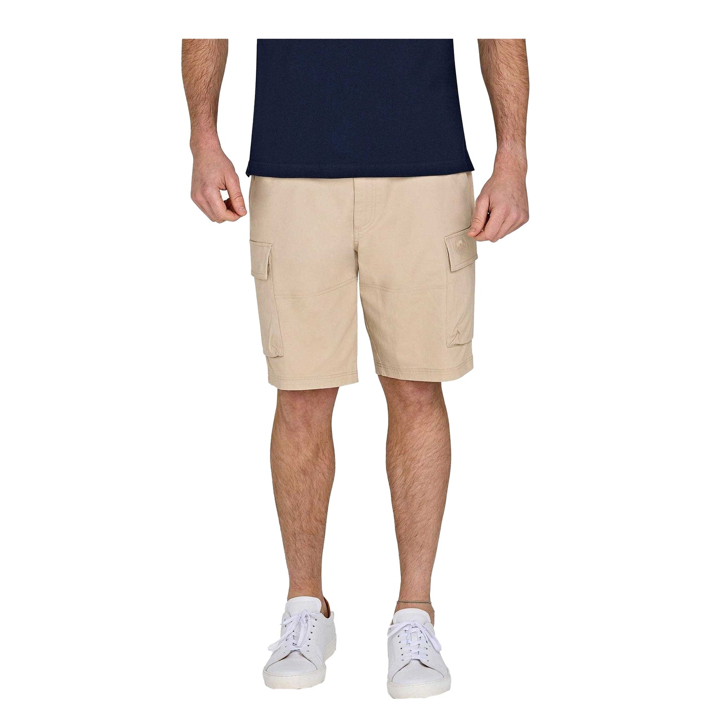 Tan - Front - Raging Bull Mens Classic Cargo Shorts