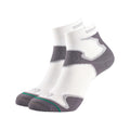 White-Grey - Back - 1000 Mile Womens-Ladies Fusion Socks