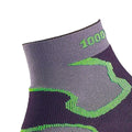 Grey-Black-Green - Side - 1000 Mile Mens Fusion Socks