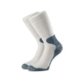 Grey-White - Back - 1000 Mile Unisex Adult Lightweight Cricket Socks