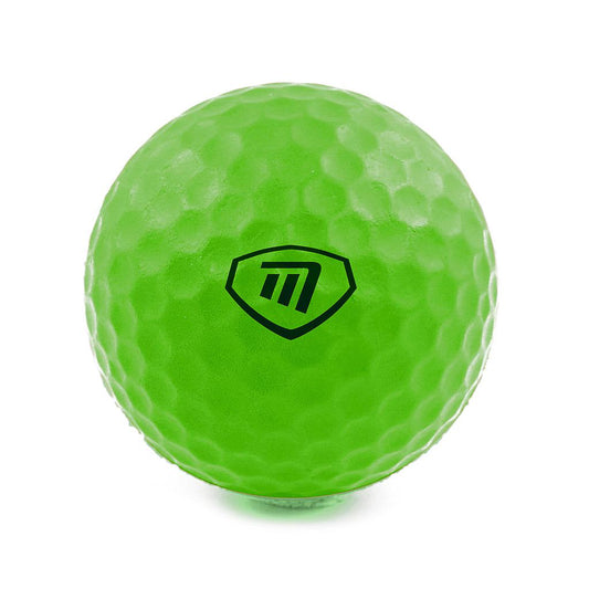 Green - Front - Masters Lite Flite Foam Practice Golf Balls (Pack of 6)