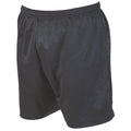 Black - Back - Precision Childrens-Kids Micro-Stripe Football Shorts