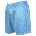 Sky Blue - Back - Precision Childrens-Kids Micro-Stripe Football Shorts