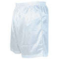 White - Back - Precision Childrens-Kids Micro-Stripe Football Shorts