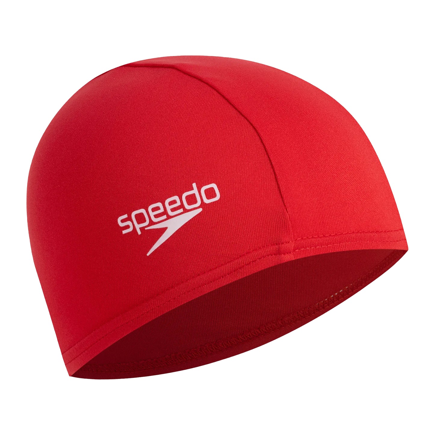 Red - Front - Speedo Unisex Adult Polyester Swim Cap