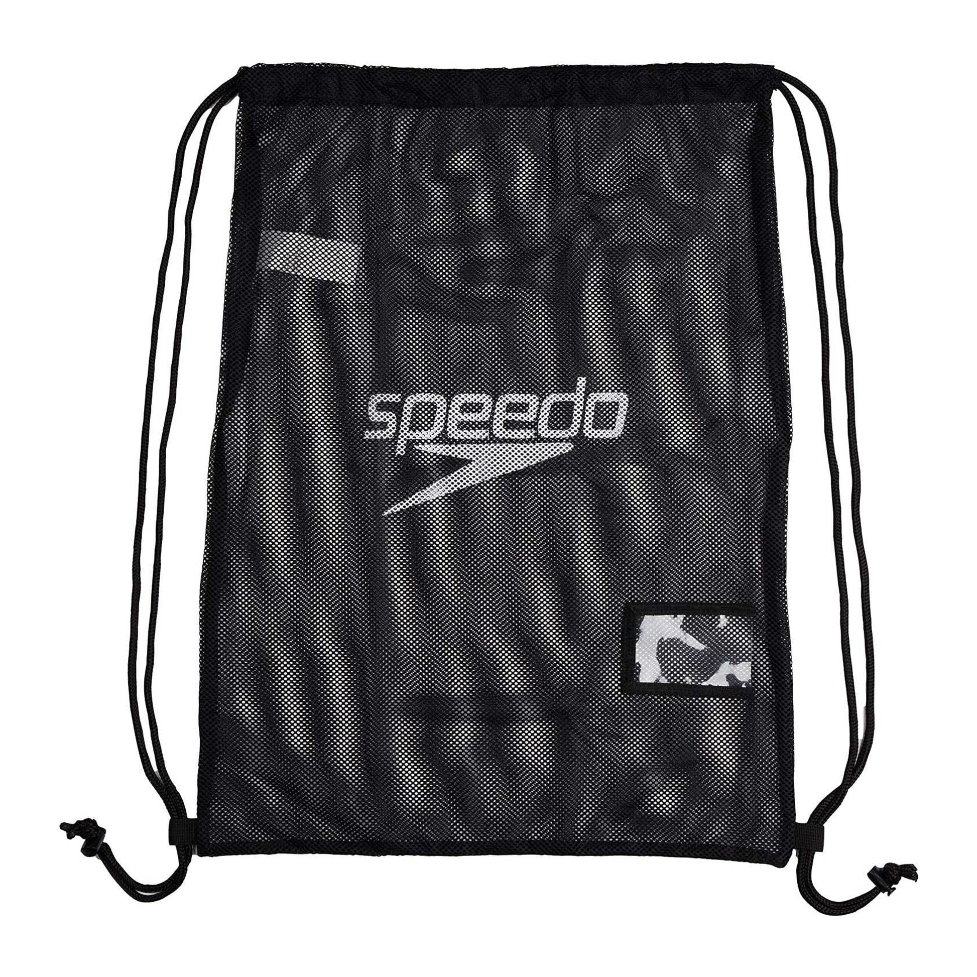 Black - Front - Speedo Mesh Kit Bag