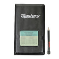 Black - Back - Masters Golf Score Card Holder