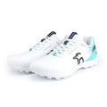 White-Aqua - Front - Kookaburra Mens KC 3.0 Spiked Cricket Shoes