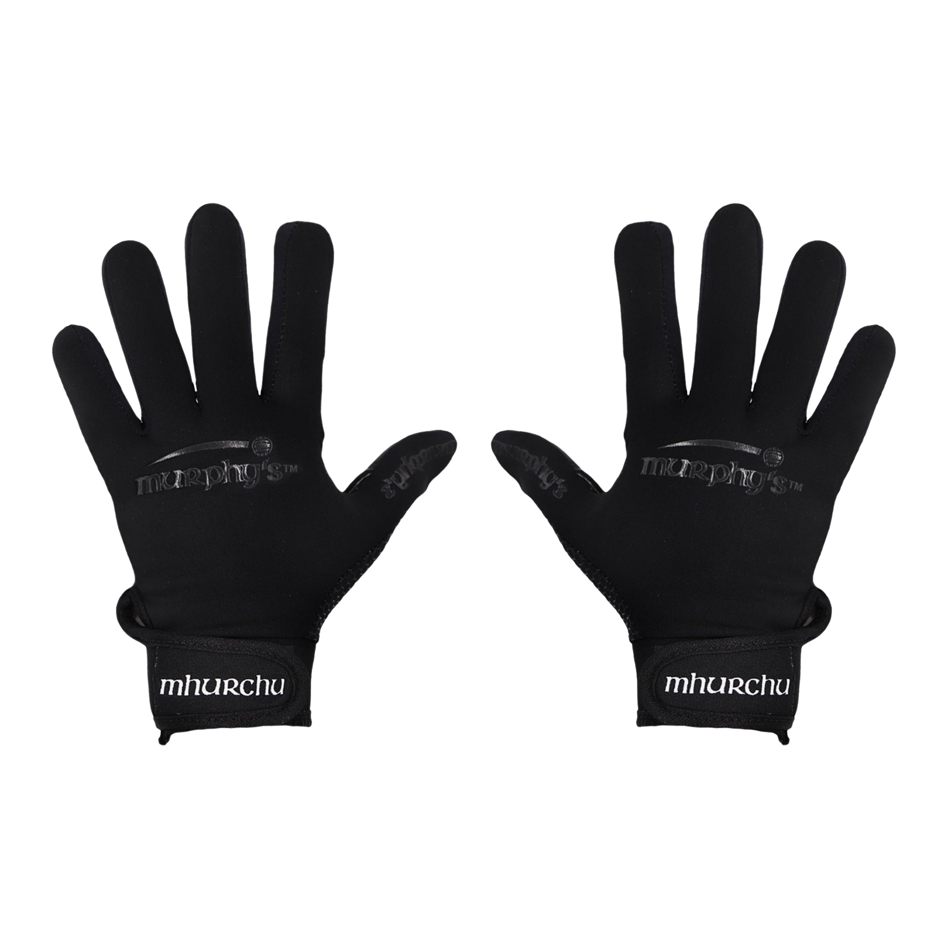 Black - Back - Murphys Unisex Adult Gaelic Gloves