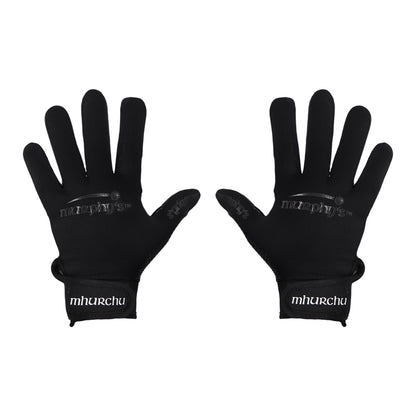 Black - Back - Murphys Unisex Adult Gaelic Gloves
