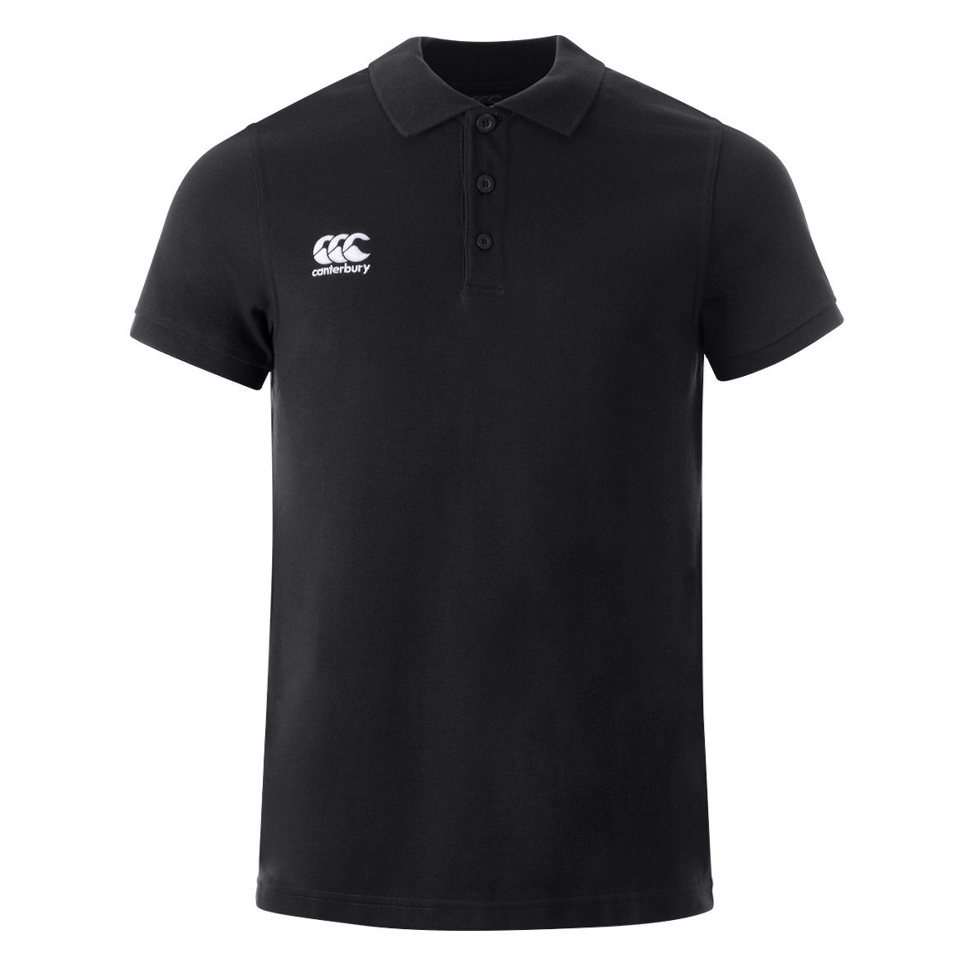 Black - Front - Canterbury Unisex Adult Polo Shirt