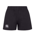 Black - Front - Canterbury Childrens-Kids Polyester Rugby Shorts