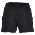 Black - Back - Canterbury Childrens-Kids Polyester Rugby Shorts
