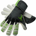 Grey-Green-White - Back - Precision Childrens-Kids Elite 2.0 Quartz Goalkeeper Gloves