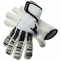 White-Black - Back - Precision Childrens-Kids Elite 2.0 Giga Goalkeeper Gloves