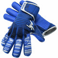 Blue-White - Back - Precision Childrens-Kids Elite 2.0 Grip Goalkeeper Gloves