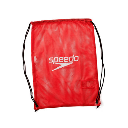 Red - Back - Speedo Wet Kit Mesh Drawstring Bag