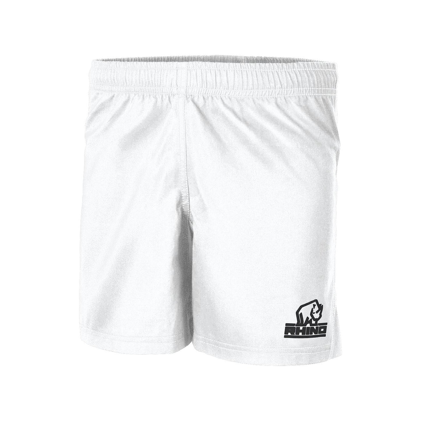 White - Front - Rhino Unisex Adult Auckland Shorts