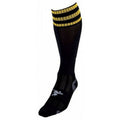 Black-Gold - Front - Precision Unisex Adult Pro Football Socks