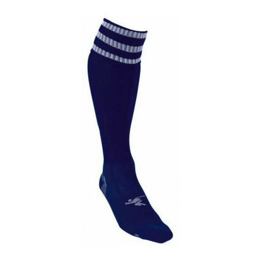 Royal Blue-White - Back - Precision Unisex Adult 3 Stripe Pro Football Socks