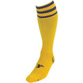 Yellow-Royal Blue - Front - Precision Unisex Adult Pro Football Socks