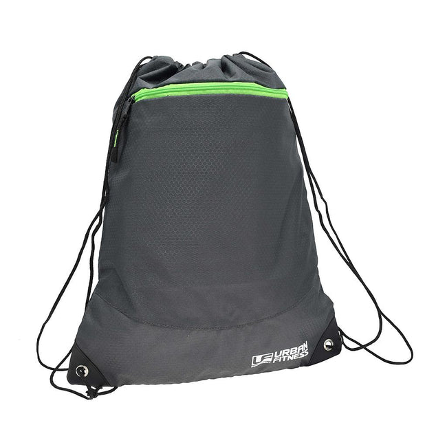 Charcoal Grey-Green - Front - Urban Fitness Equipment Drawstring Bag