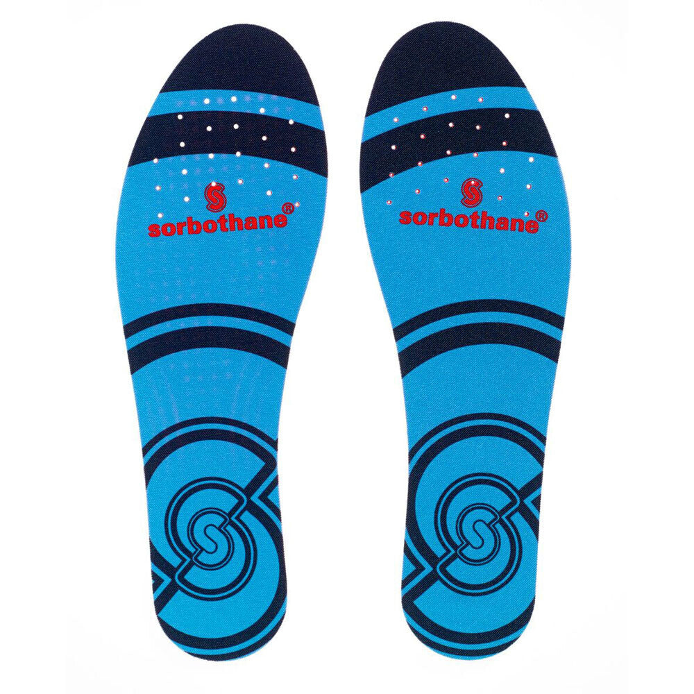 Blue-Red-Black - Front - Sorbothane Full Strike Insoles