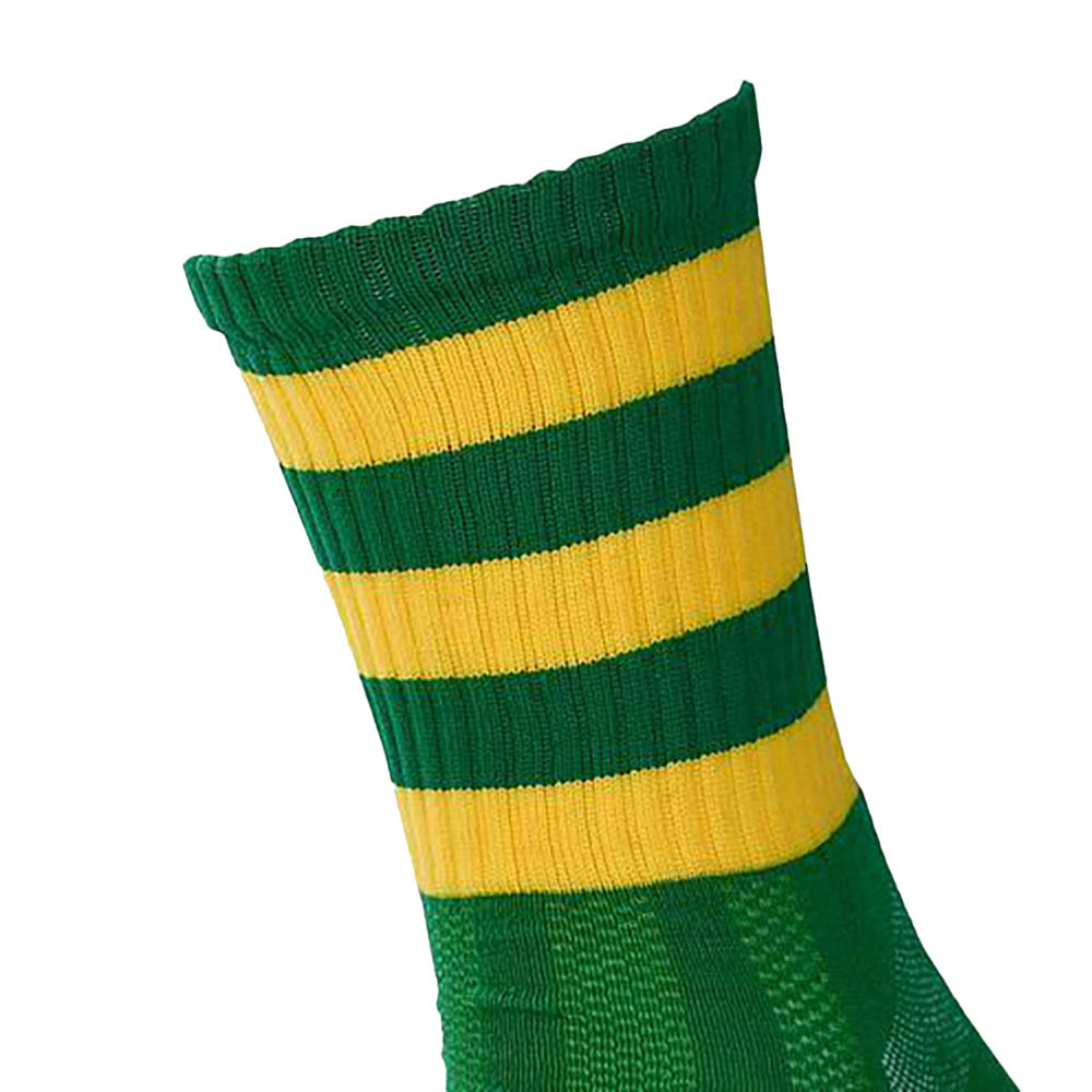 Green-Gold - Back - Precision Unisex Adults Pro Hooped Gaelic Mid Socks