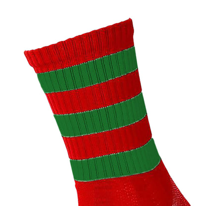 Red-Green - Back - Precision Unisex Adults Pro Hooped Gaelic Mid Socks
