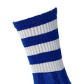 Royal Blue-White - Back - Precision Unisex Adult Pro Hooped Football Socks