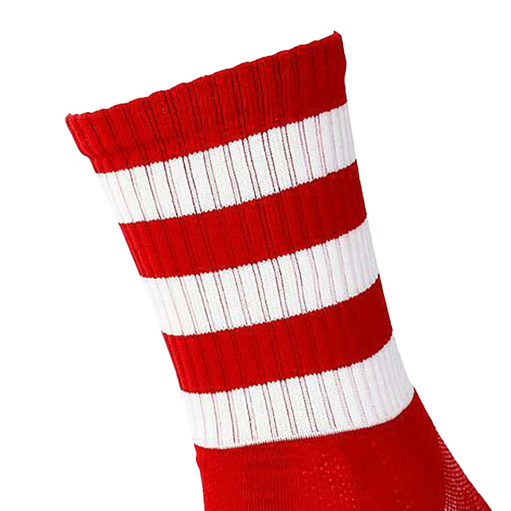 Red-White - Back - Precision Unisex Adults Pro Hooped Gaelic Mid Socks
