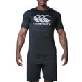 Black - Side - Canterbury Mens Core Logo Vapodri T-Shirt
