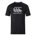 Black - Front - Canterbury Mens Core Logo Vapodri T-Shirt