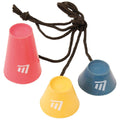 Red-Yellow-Blue - Front - Masters Jumbo Pyramid Golf Tees