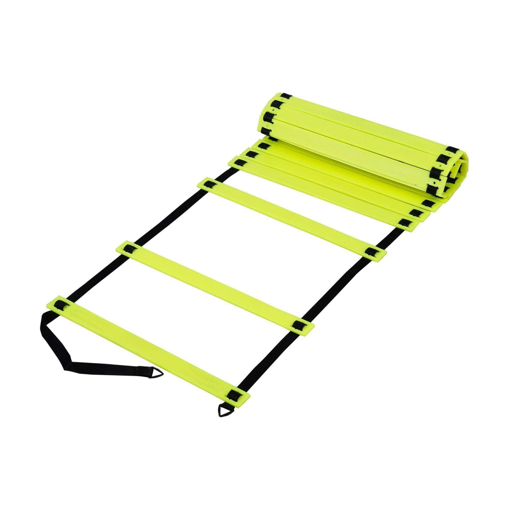 Black-Yellow - Front - Precision Adjustable Agility Ladder