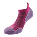Pink-Lavender - Front - 1000 Mile Womens-Ladies Run Socks (Pack of 2)