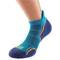 Kingfisher Blue-Navy - Front - 1000 Mile Mens Run Socks (Pack of 2)