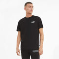 Black - Back - Puma Mens ESS Logo T-Shirt