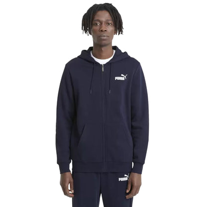 Navy - Side - Puma Mens ESS Hoodie