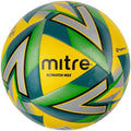 Yellow-Silver-Green - Front - Mitre Ultimatch Max Match Football
