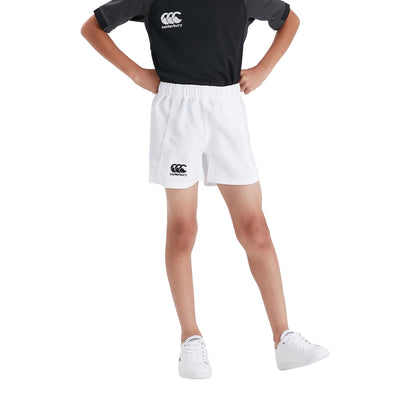 White - Back - Canterbury Childrens-Kids Advantage Shorts