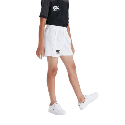 White - Side - Canterbury Childrens-Kids Advantage Shorts