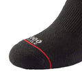 Black - Side - 1000 Mile Womens-Ladies QTR Active Socks