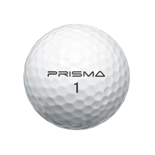 White - Front - Masters Prisma Titanium Golf Balls (Pack of 12)