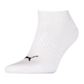 White-Black - Back - Puma Unisex Adult Cushioned Trainer Socks (Pack Of 3)